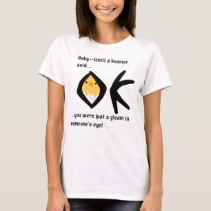 Boomeranged "Gleam in Eye"- White T-shirt