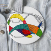 "Boomerangs" Abstracte Art Button (In situ)