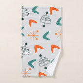 Boomerangs atomiques modernes du milieu du siècle (Serviette à main)