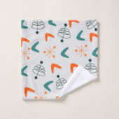 Boomerangs atomiques modernes du milieu du siècle (Gant de toilette)