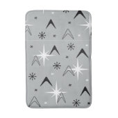 Boomerangs en Stars Grey uit de jaren vijftig Badmat (Voorkant Verticaal)