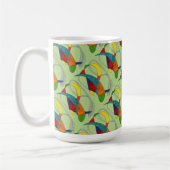 "Boomerangs on Green Tiled" Résumé Conception Mug (Gauche)