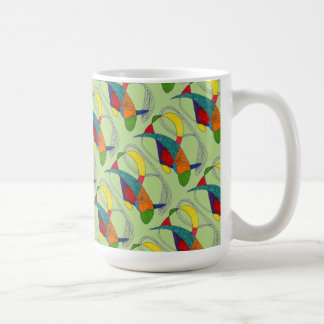 "Boomerangs on Green Tiled" Résumé Conception Mug