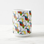 "Boomerangs Tiled" Abstrait Design Mug (Centre)