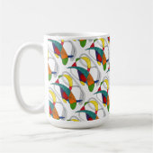 "Boomerangs Tiled" Abstrait Design Mug (Gauche)