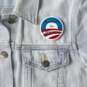 Boomers voor Obama - Button (In situ)