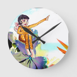 Boomfeeën - Wandklok Ronde Klok