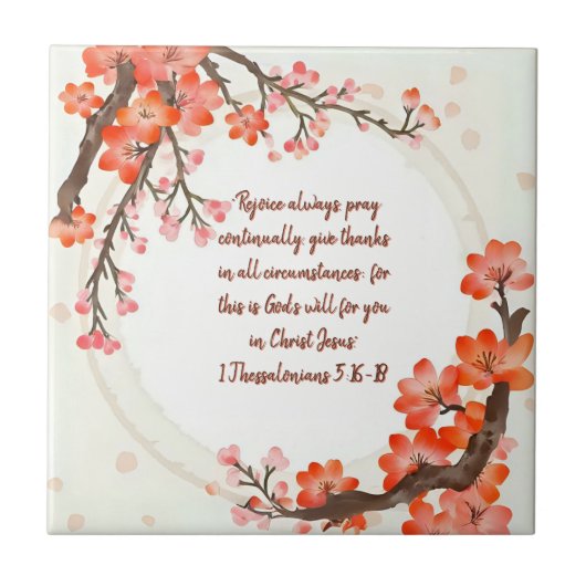 boomgaard bloom branches tegeltje (Voorkant)