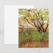 Boomgaard in bloei door Vincent van Gogh (Voorkant / Achterkant)