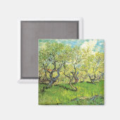Boomgaard in bloei door Vincent van Gogh Magneet (Voorkant / Achterkant)