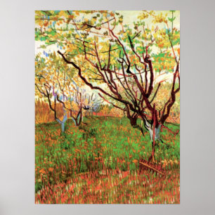 Boomgaard in bloei door Vincent van Gogh Poster