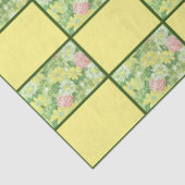 boomgaard van Retro Middeleeuwen op geel Tissuepapier (Detail)