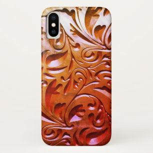 Boomhoutbewerkte houtkorrels lijken elegant abstra iPhone x hoesje