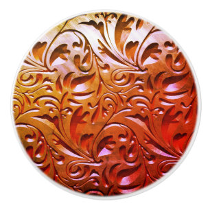 Boomhoutbewerkte houtkorrels lijken elegant abstra keramische knop