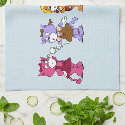 Boomi Cats Theedoek (Gevouwen)