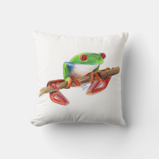 Boomkikker boomkikker leuke dier illustratie teken kussen