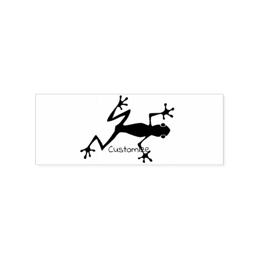 Boomkikker Silhouet Thunder_Cove Rubberstempel (Afrduk)