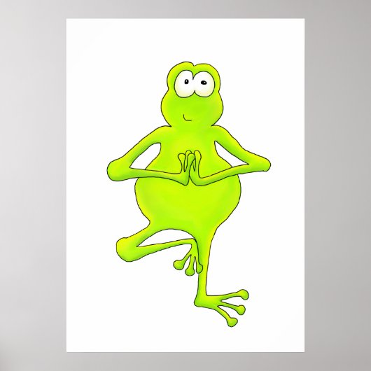 Boomkikker Yoga Tree Pose Art Print (Voorkant)