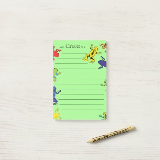 Boomkikkers Schattig Kind Post-it® Notes (Op bureau)