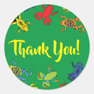 Boomkikkers van de Birthday Cute Ronde Sticker