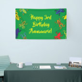 Boomkikkers van de Birthday Cute Spandoek (Beurs)