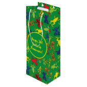 Boomkikkers van de Birthday Cute Wijn Cadeautas (Achterkant Gekanteld)