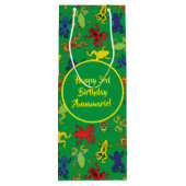 Boomkikkers van de Birthday Cute Wijn Cadeautas (Achterkant)