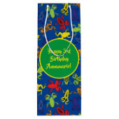 Boomkikkers van de Birthday Cute Wijn Cadeautas (Achterkant)