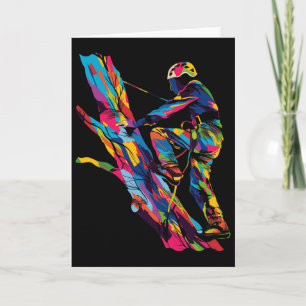 Boomklimmende boomverzorger Popart - Uni-volwassen Kaart