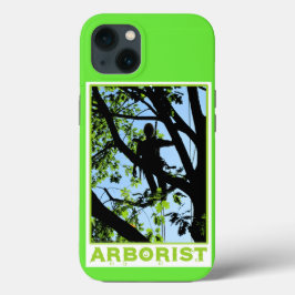 Boomklimmer Silhouette: Arborist iPhone 13 Hoesje