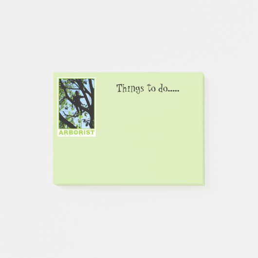 Boomklimmer Silhouette: Arborist Post-it® Notes (Voorkant)