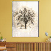 Boomklok Canvas Afdruk (Insitu (Woonkamer))