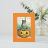  boomkor op het Briefkaart Pumpkin Halloween (Staand voorkant)