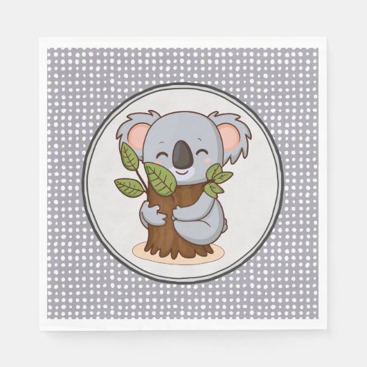 Boomkronkelend beer servet (Voorkant)