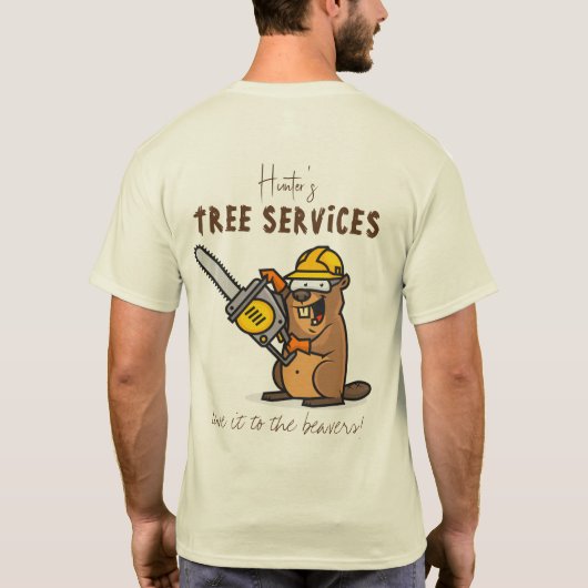 Boomkwekers Bos Verzorging Landschapsarchitectuur T-shirt (Achterkant)