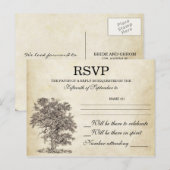  boomoude RSVP-briefkaarten Uitnodiging Briefkaart (Voorkant / Achterkant)