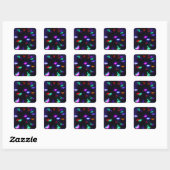 boompitten vierkante sticker (Vel)