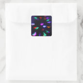 boompitten vierkante sticker (Tas)