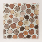 Boomringen Bos Doodle Patroon Legpuzzel (Horizontaal)