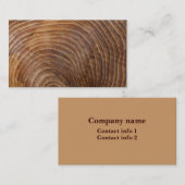 Boomringen Visitekaartje (Voorkant / Achterkant)