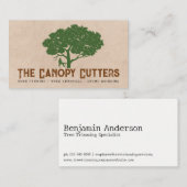 boomschaar specialist visitekaartje (Voorkant / Achterkant)