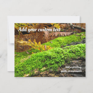 Boomschors in Herfstmos - Gepersonaliseerd Briefkaart