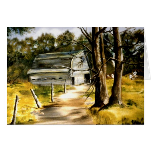 Boomschuur in gevlekte landschapsolie (Voorkant Horizontaal)