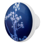 Boomsilhouet in Royal Blues Ceramic Pull Keramische Knop (Rechts)