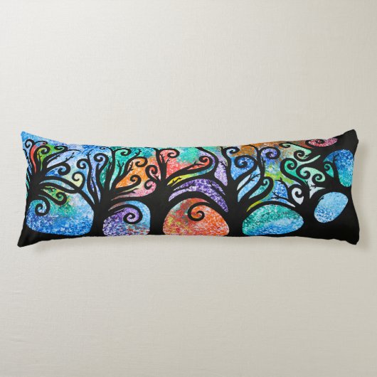 Boomsilhouettenkussen Lichaamskussen (Voorkant)