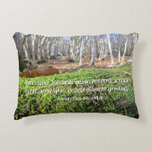 Boomsluimers in het herfstmos - gepersonaliseerd accent kussen