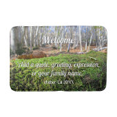 Boomsluimers in het herfstmos - gepersonaliseerd badmat