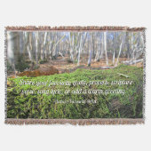 Boomsluimers in het herfstmos - gepersonaliseerd deken