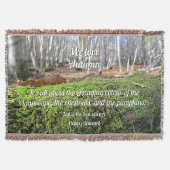 Boomsluimers in het herfstmos - gepersonaliseerd deken