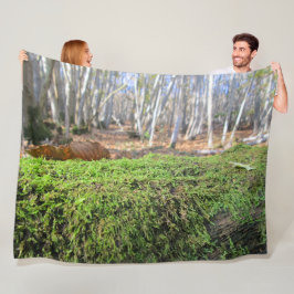 Boomsluimers in het herfstmos - gepersonaliseerd fleece deken